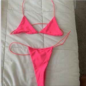 Sel Doval Hot Pink Tinikini Size XS/S